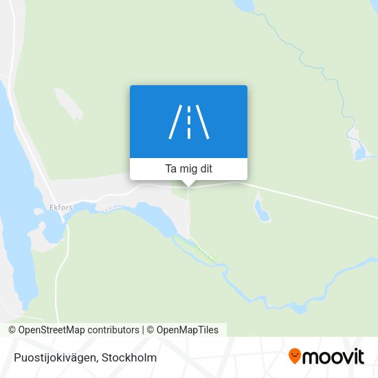 Puostijokivägen karta