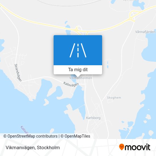 Vikmanvägen karta