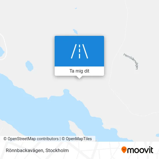 Rönnbackavägen karta