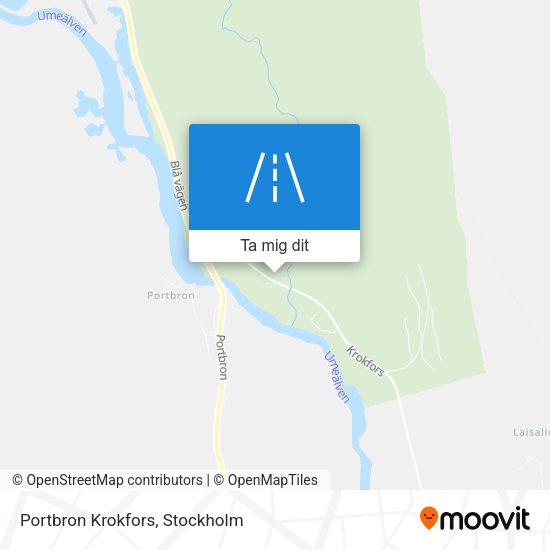 Portbron Krokfors karta