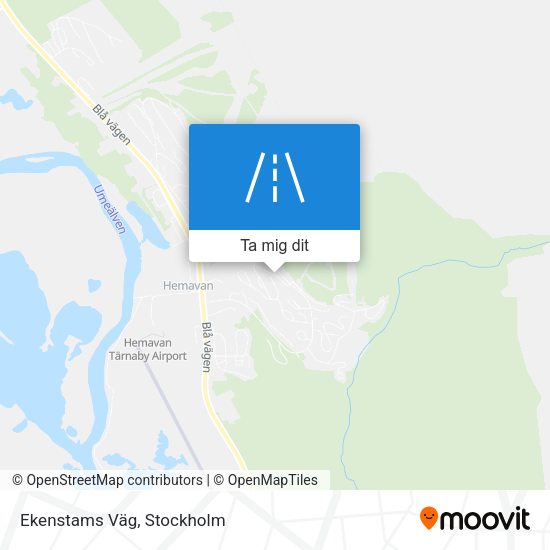Ekenstams Väg karta