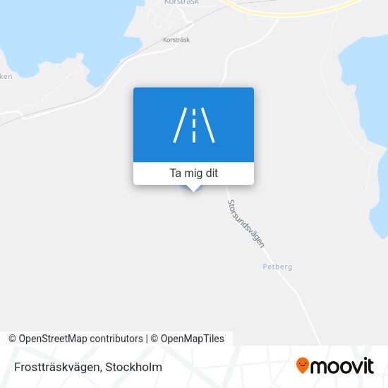 Frostträskvägen karta