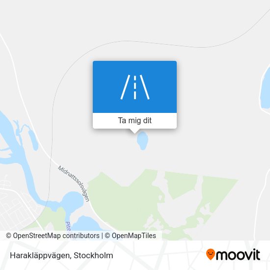 Harakläppvägen karta