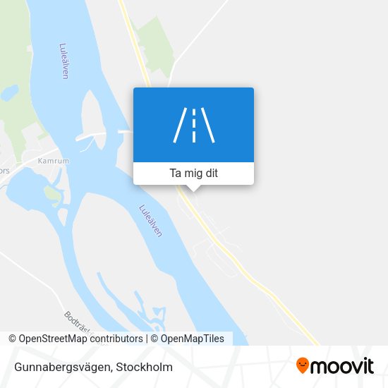 Gunnabergsvägen karta