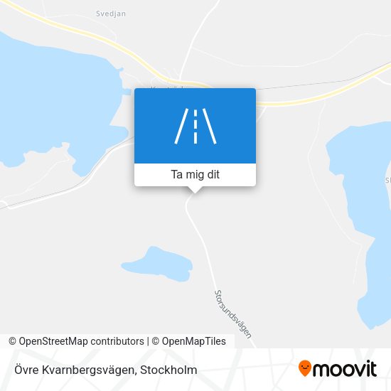 Övre Kvarnbergsvägen karta