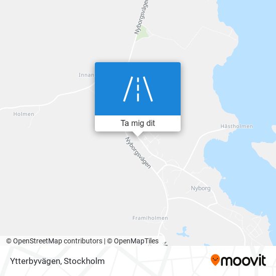 Ytterbyvägen karta