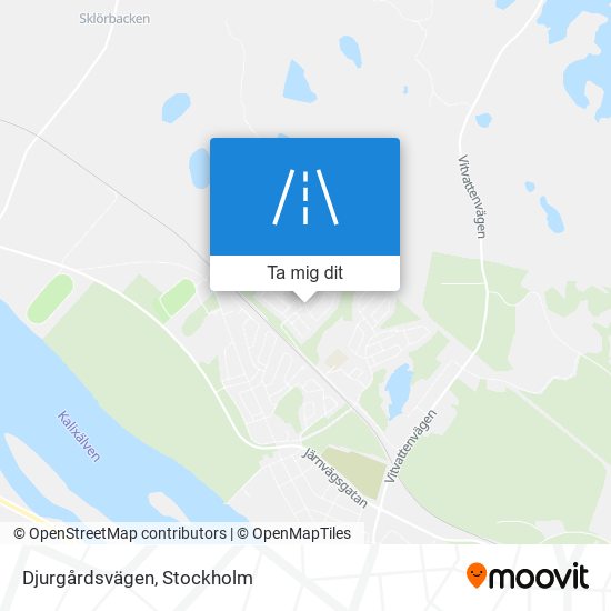 Djurgårdsvägen karta