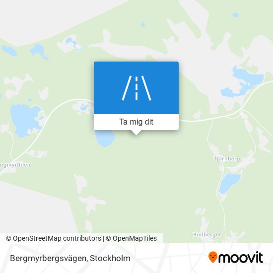 Bergmyrbergsvägen karta