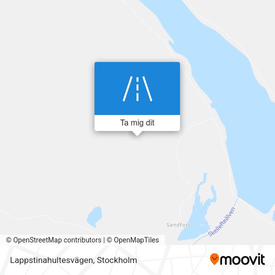 Lappstinahultesvägen karta