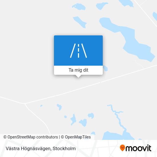 Västra Högnäsvägen karta