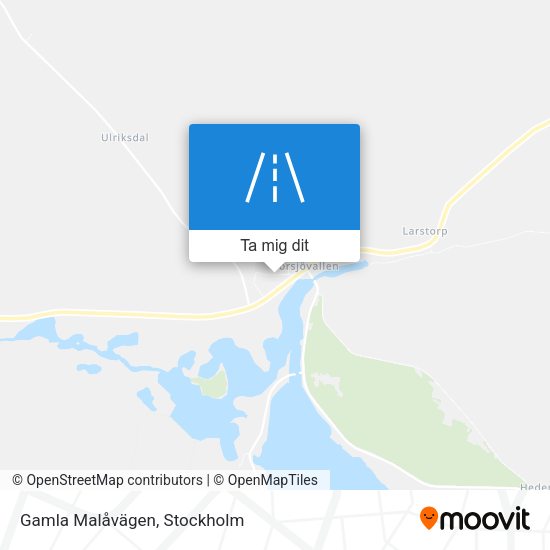 Gamla Malåvägen karta