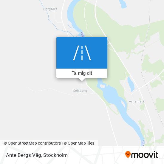 Ante Bergs Väg karta