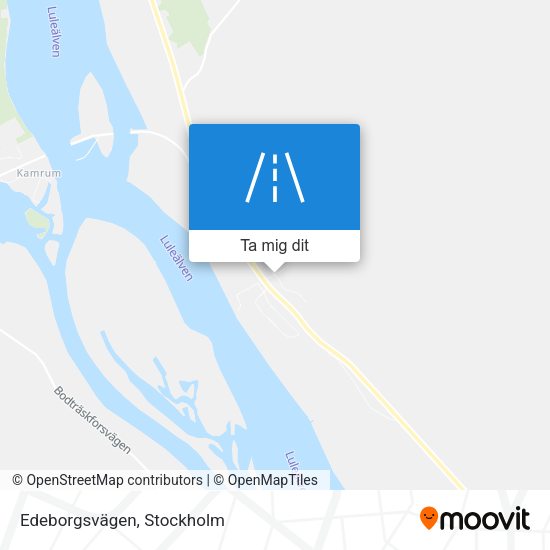 Edeborgsvägen karta