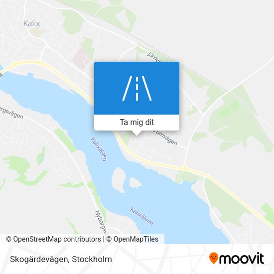 Skogärdevägen karta