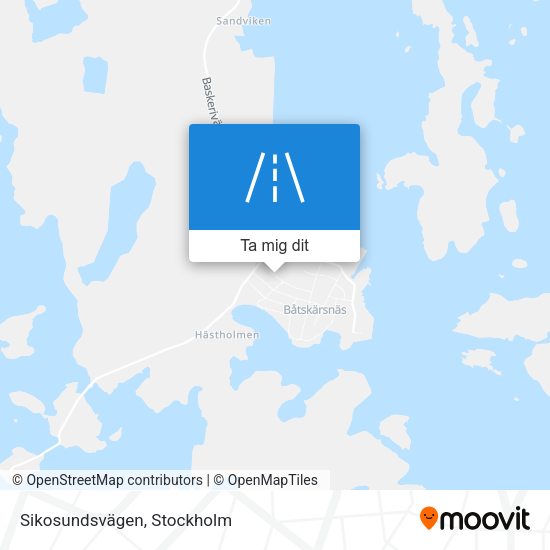 Sikosundsvägen karta