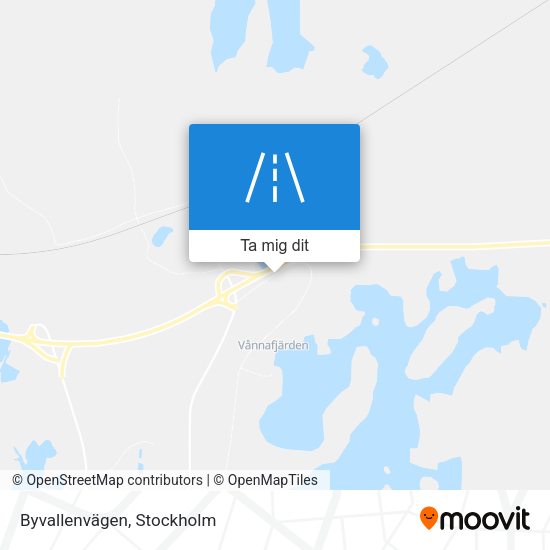 Byvallenvägen karta