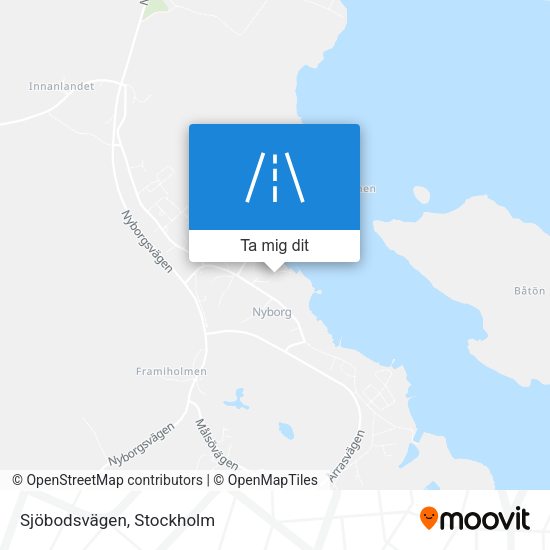 Sjöbodsvägen karta