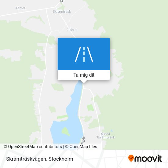 Skråmträskvägen karta