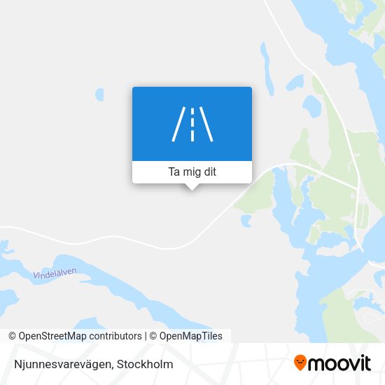 Njunnesvarevägen karta