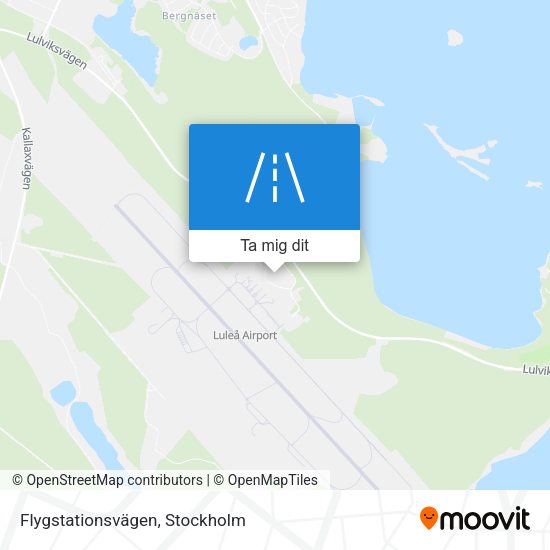 Flygstationsvägen karta