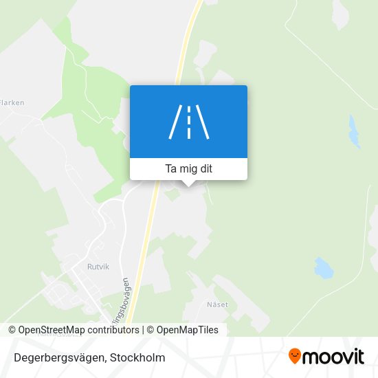 Degerbergsvägen karta