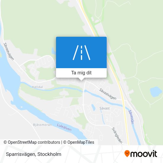 Sparrisvägen karta