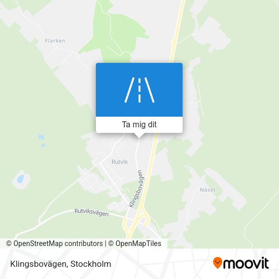 Klingsbovägen karta