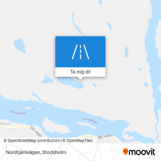 Nordtjärnvägen karta