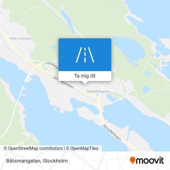 Båtsmangatan karta