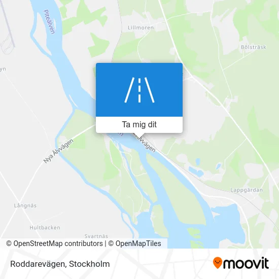Roddarevägen karta