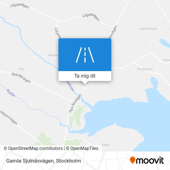 Gamla Sjulnäsvägen karta