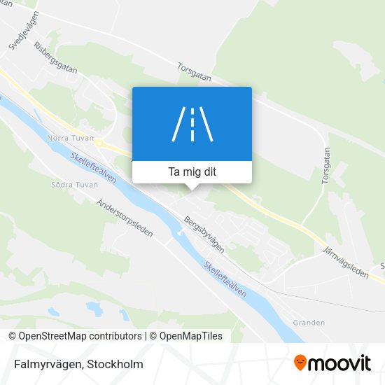 Falmyrvägen karta