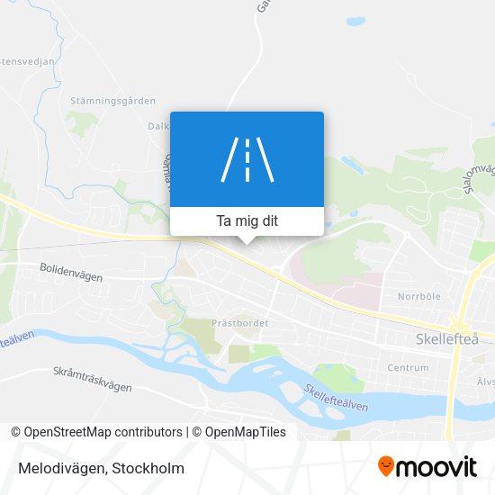 Melodivägen karta