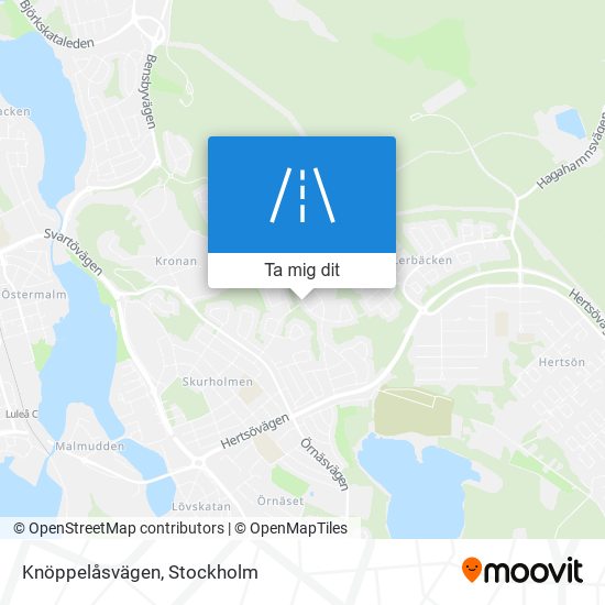 Knöppelåsvägen karta