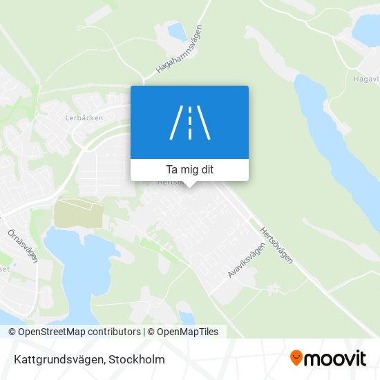 Kattgrundsvägen karta