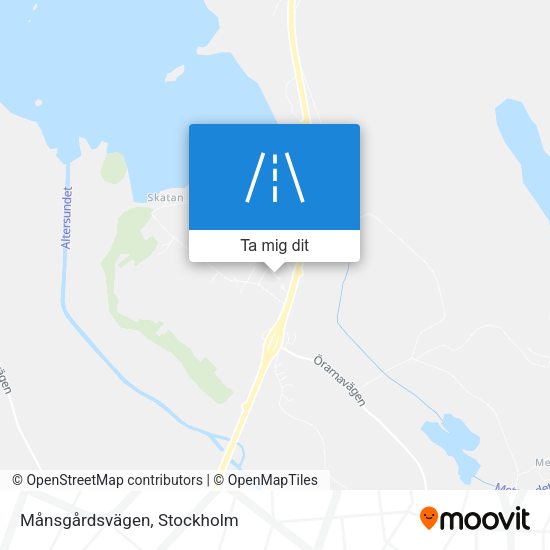 Månsgårdsvägen karta