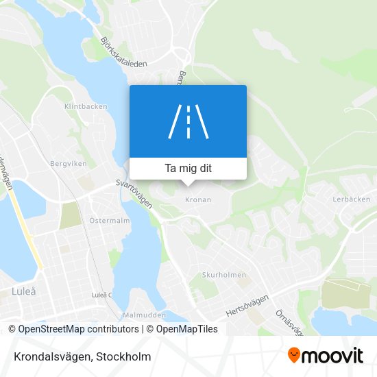 Krondalsvägen karta