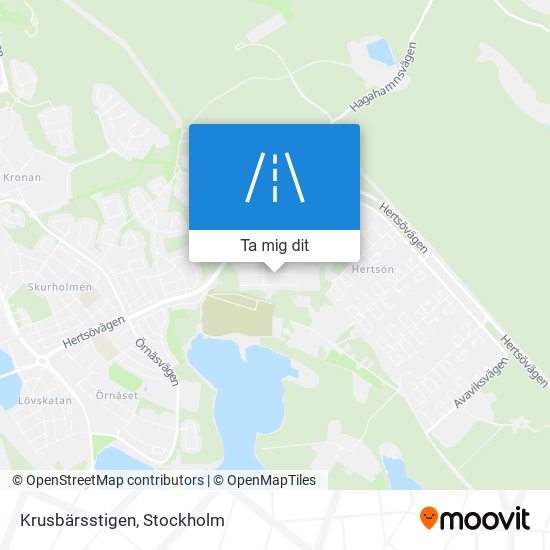 Krusbärsstigen karta