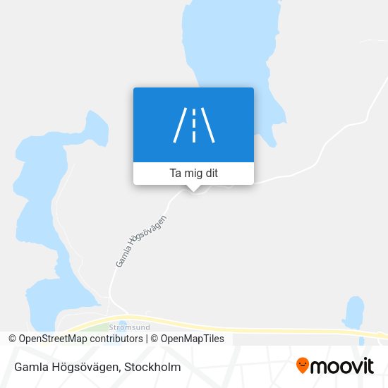 Gamla Högsövägen karta