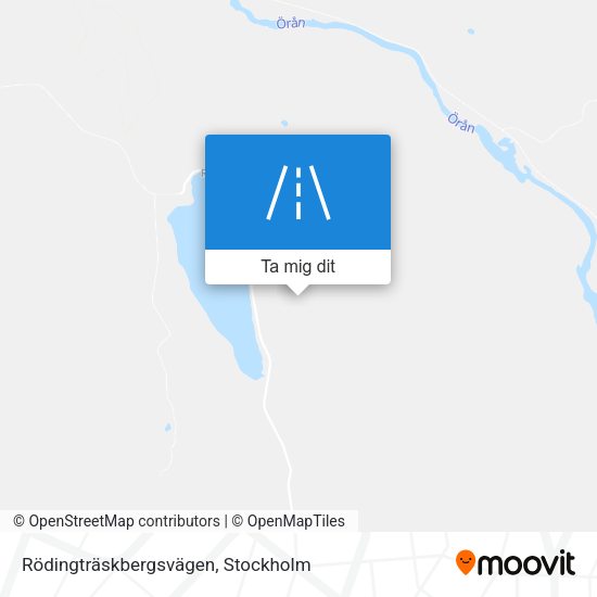 Rödingträskbergsvägen karta