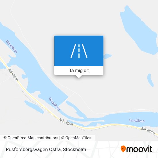 Rusforsbergsvägen Östra karta