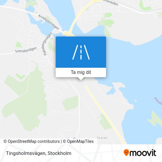 Tingsholmsvägen karta