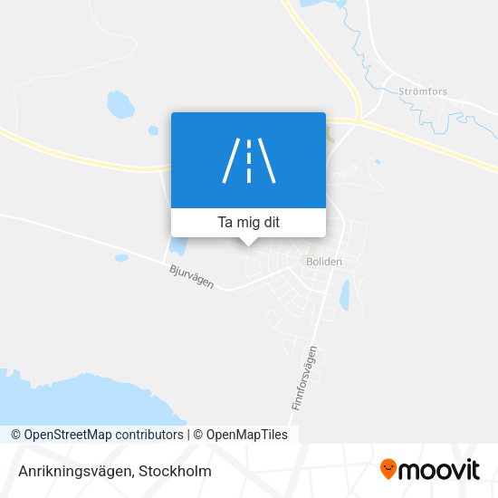 Anrikningsvägen karta
