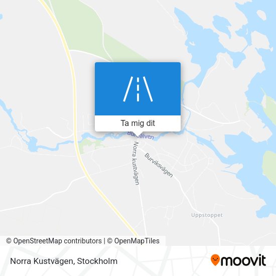 Norra Kustvägen karta