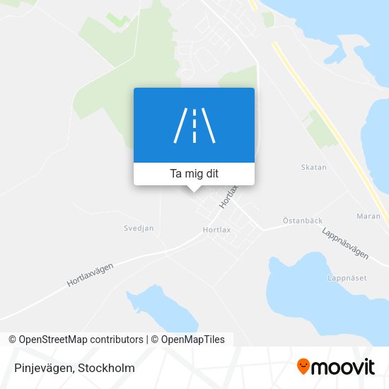 Pinjevägen karta
