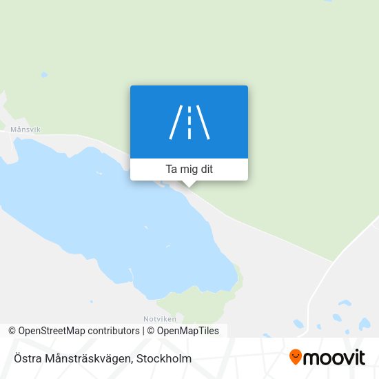 Östra Månsträskvägen karta