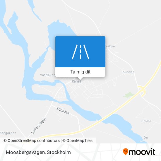 Moosbergsvägen karta