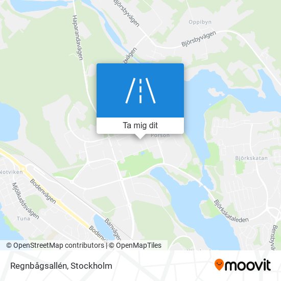 Regnbågsallén karta