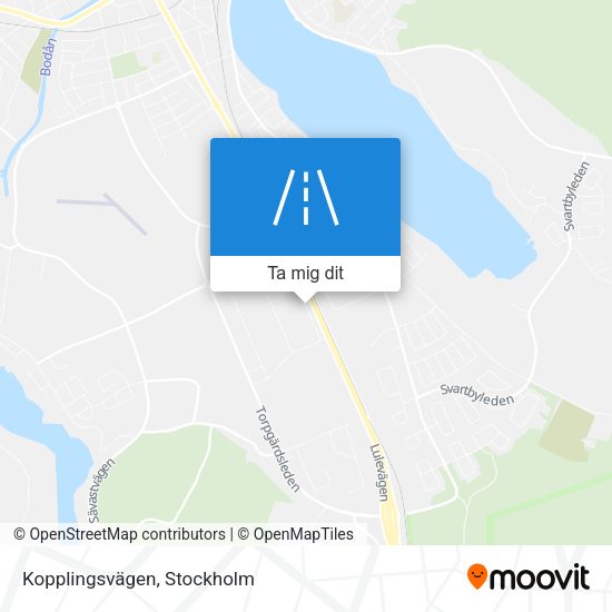 Kopplingsvägen karta