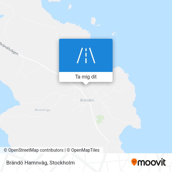 Brändö Hamnväg karta